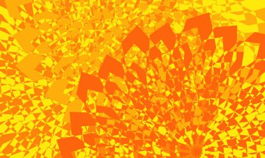 parlak turuncu arka plan op-art tarzında alev dokusuna benziyor.