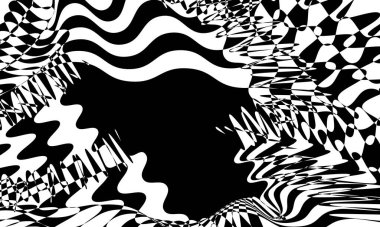 şık çizgili duvar kağıdı operasyon sanatı tasarım konsepti