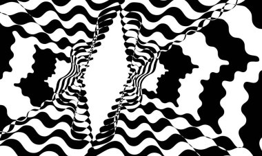 Modern operasyon sanatını optik illüzyonla kaplamak için yaratıcı desen