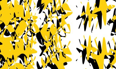 Beyaz arkaplanda orijinal parlak desenler