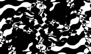 Tasarım için beyaz arkaplandaki orijinal siyah kalıp mistik duvar kağıdı