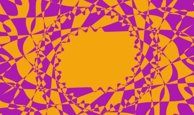 Mor çerçeve büyüleyici desenli modern duvar kağıdı