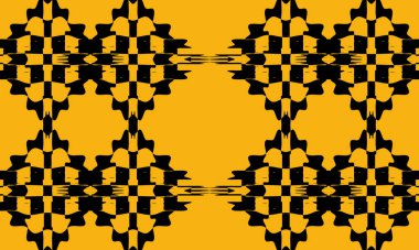 Operasyon sanatı tarzındaki siyah desenler modern ve şık duvar kağıtları.