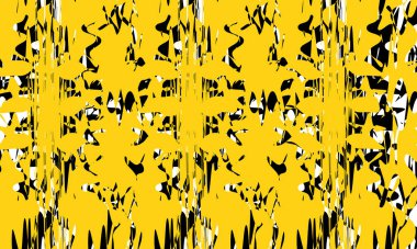 Siyah ve turuncu desenler beyaz arka plan renkli duvar kağıdındaki operasyon sanatı tarzında.