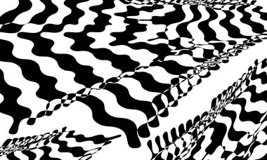 tasarım için çizgili ve orijinal monokrom duvar kağıdı