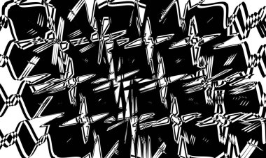 Siyah orijinal desenli mistik göz yanılsaması duvar kağıdı kapağı