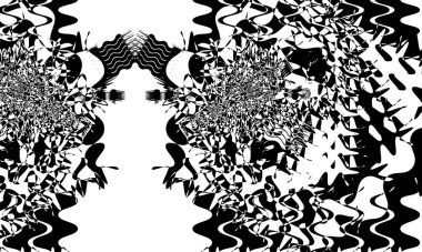 Kara mistik ve gizemli Cadılar Bayramı deseni