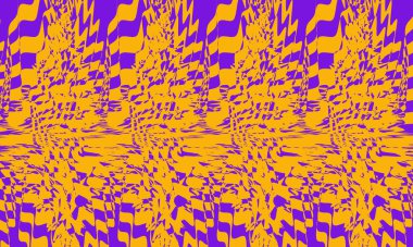 turuncu desenli optik illüzyon parlak kitap kapağı