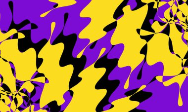 op-art tarzında orijinal renk kombinasyonu duvar kağıdı