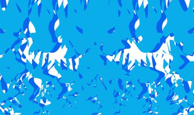 Soğuk mevsim için beyaz arkaplan duvar kağıdında operasyon sanatı tarzında mavi desenler