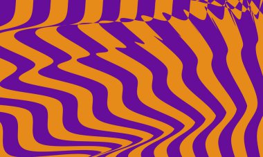 turuncu mor duvar kağıdı dalgalı çizgiler optik bir illüzyon oluşturur