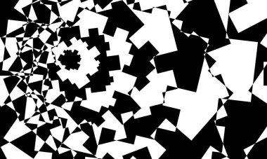 Beyaz arka plan modern tasarım kavramında operasyon sanatı tarzında siyah desen