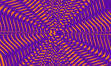 Mor arkaplandaki operasyon sanatında parlak desenler