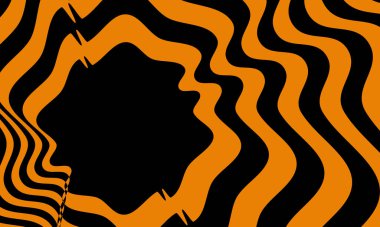 siyah dalgalı desenler optik yanılsama duvar kağıdı çizgileri