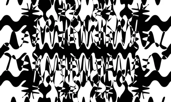Mystieke Zwart Patroon Witte Achtergrond Moderne Art Voor Halloween Creatief — Stockvector