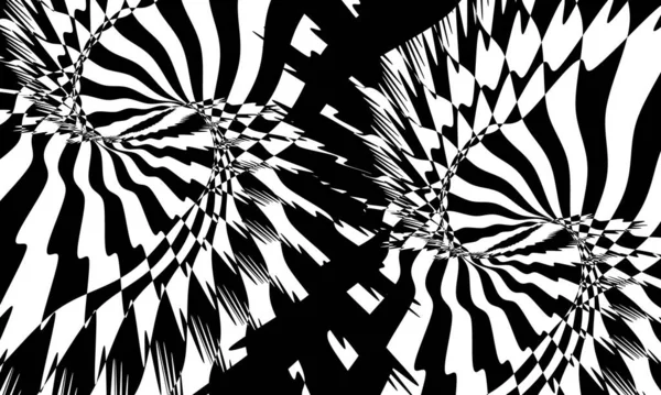Motif Illusion Optique Fascinant Mystérieux Avec Effet Torsion — Image vectorielle