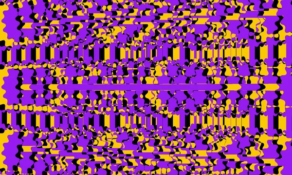 Fascinant Art Fantastiques Motifs Avec Distorsion Créer Une Illusion Optique — Image vectorielle