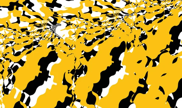 Patrón Abstracto Naranja Negro Estilo Art Diseño Moderno — Vector de stock