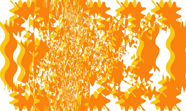Hipnotizáló Narancs Minta Egy Fehér Háttér Tapéta Stílus Art — Stock Vector