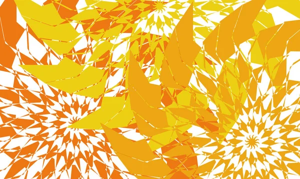 Hipnotizantes Patrones Color Naranja Estilo Art — Vector de stock