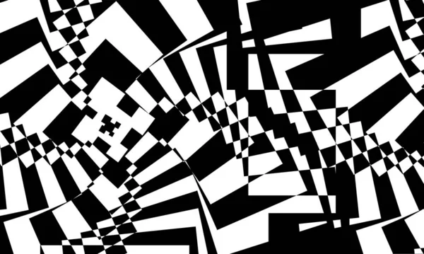 Schwarzes Abstraktes Muster Auf Weißem Hintergrund — Stockvektor