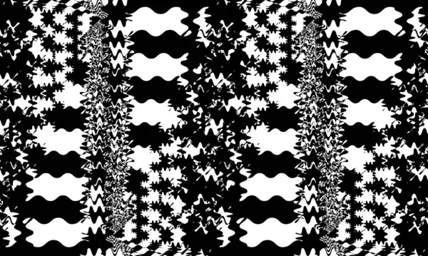 Mystische Schwarze Muster Gestreift Und Geheimnisvolle Moderne Art Monochromtapete Für — Stockvektor
