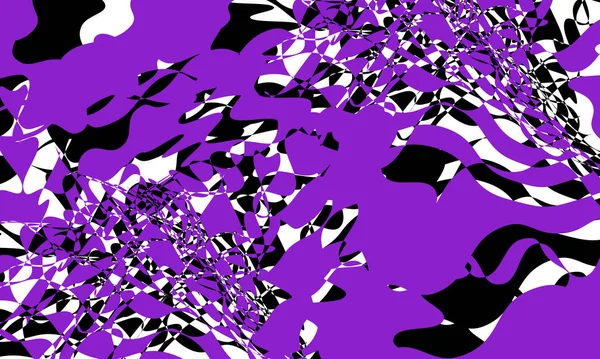 Purple Black Art Pattern Design — Stock Vector