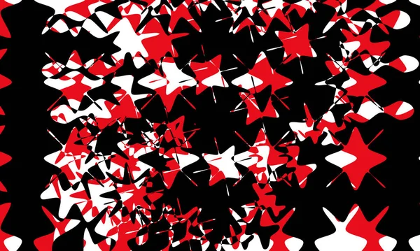 红色和黑色有趣的图案在白色背景原始的行动艺术 — 图库矢量图片