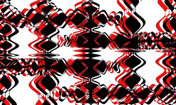 Κόκκινο Και Μαύρο Μοτίβο Στο Στυλ Της Τέχνης Πρωτότυπο Και — Διανυσματικό Αρχείο