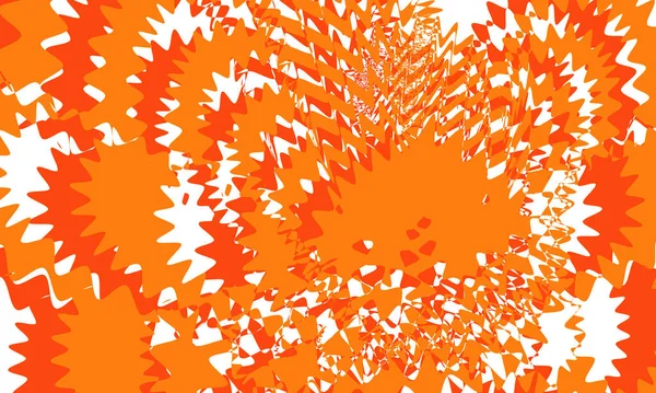 Kreativní Oranžové Vzory Art Stylu Bílém Pozadí — Stockový vektor