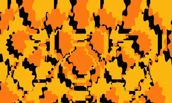 Tapete Für Design Leuchtend Orange Muster — Stockvektor