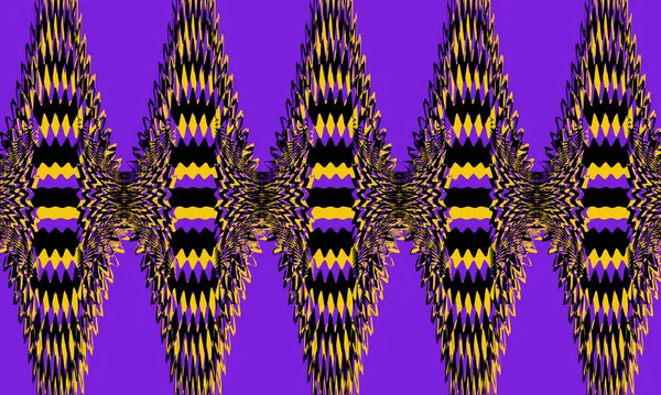 Помаранчеві Чорні Візерунки Стилі Art Фіолетовому Фоні Красиві Шпалери Дизайну — стоковий вектор