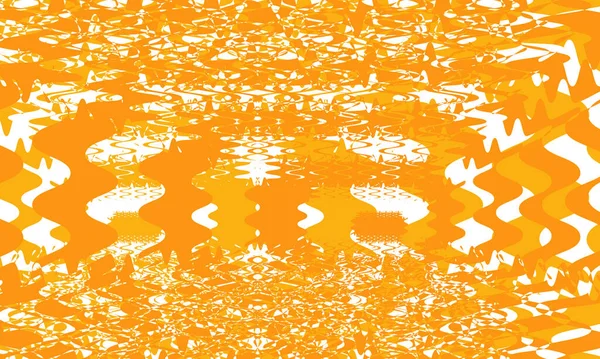 Encantador Fondo Naranja Blanco Con Diseño Creativo Patrón Estilo Art — Vector de stock