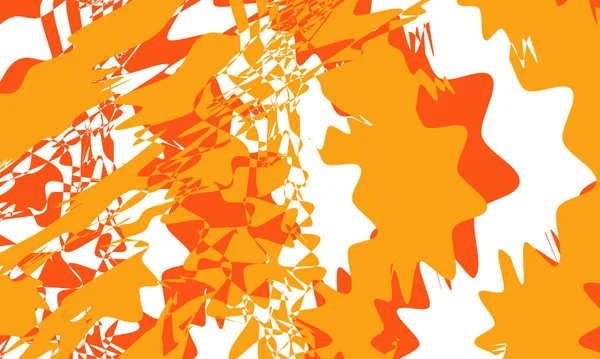 Оранжевый Осенний Узор Стиле Art Белом Фоне — стоковый вектор