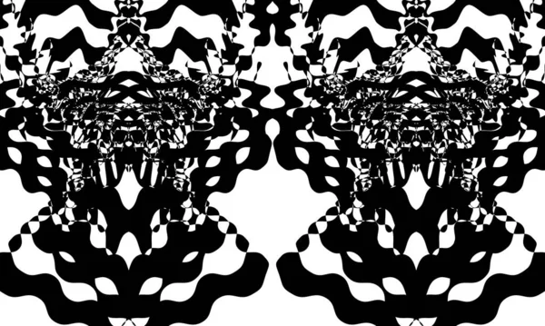 Abstraktní Černé Vzory Krásné Tajemné Stylu Art — Stockový vektor