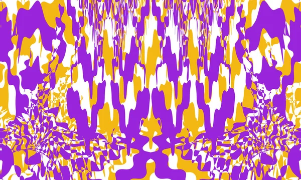 Orange Violet Lumineux Motifs Art Design Moderne Charmant — Image vectorielle