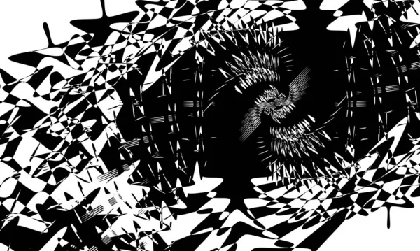 神秘的なOpアートハロウィンのための光幻想オリジナルパターンを魅了 — ストックベクタ