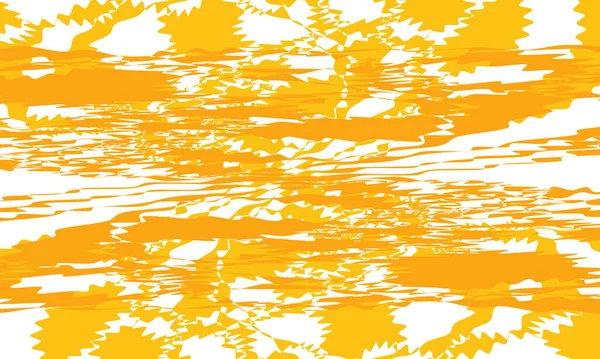 Faszinierendes Orangefarbenes Muster Stil Der Art Auf Weißem Hintergrund — Stockvektor