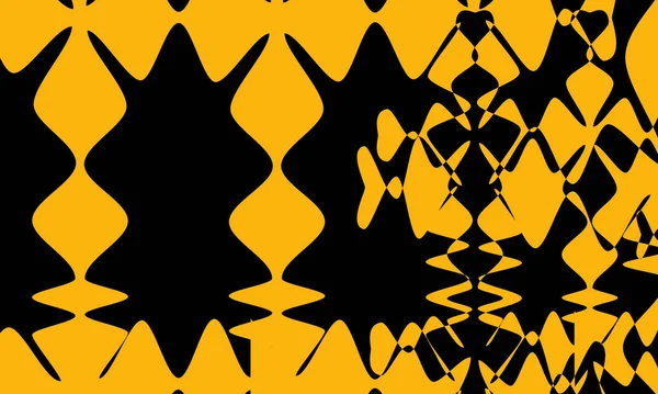 Hipnotizante Patrón Negro Naranja Cubierta Creativa Estilo Místico — Vector de stock