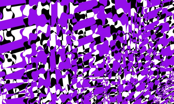 Фіолетовий Чорний Візерунок Білому Тлі Красива Абстракція — стоковий вектор