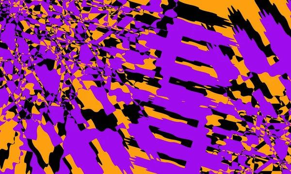 让人着迷的动态墙纸 在紫色背景上的行动艺术风格的原始图案 — 图库矢量图片
