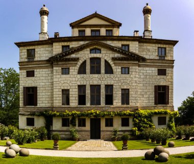 Malcontenta 'daki Villa Foscari' ye bakın. 15 Temmuz 2018 Malcontent, Veneto - İtalya