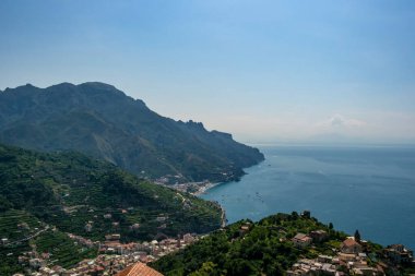 View of the Amalfi coast from the Lattari mountains, Campania - Italy
