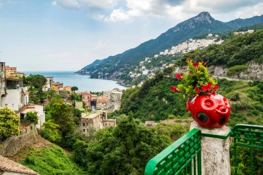 View from Vietri sul Mare along the Amalfi Coast, Campania - Italy