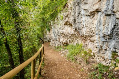 Dağlardaki güzel yol manzarası 