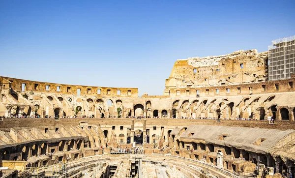 Vista Interna Coliseu Roma Agosto 2019 Roma Lácio Itália — Fotografia de Stock