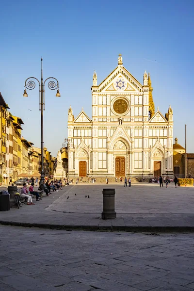 Blick Auf Die Basilika Santa Croce Florenz April 2018 Florenz — Stockfoto