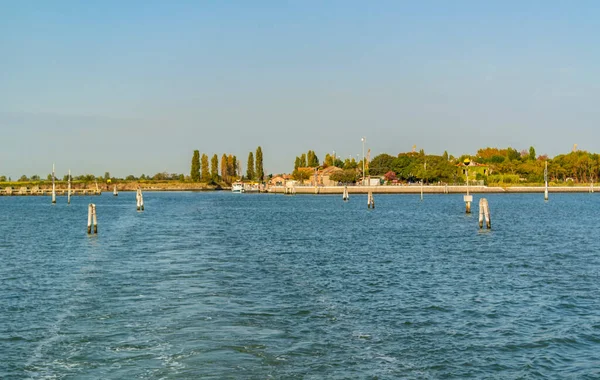 Venedik Gölü Manzarası Eylül 2020 Fusina Venedik Talya — Stok fotoğraf