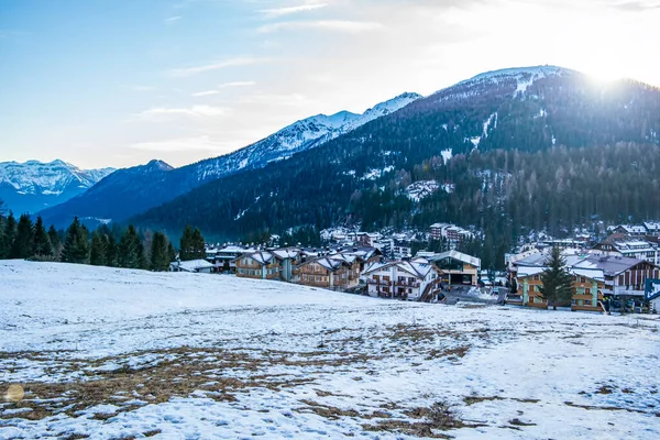 美丽的冬季风景 冰雪覆盖的树木 — 图库照片