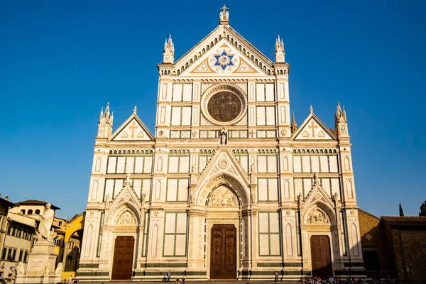 Vista Basílica Santa Croce Florencia Abril 2018 Florencia Toscana Italia — Foto de Stock
